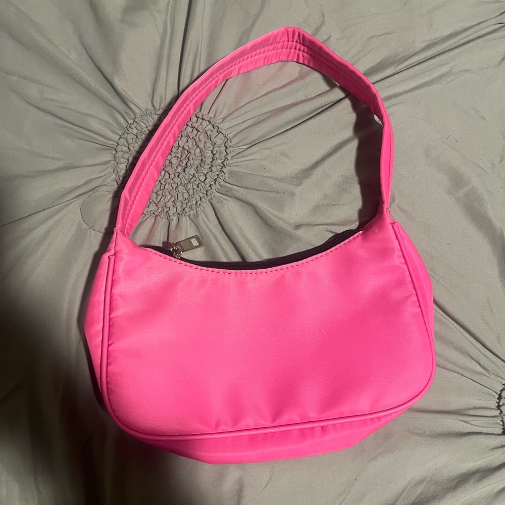 hot pink handbag
